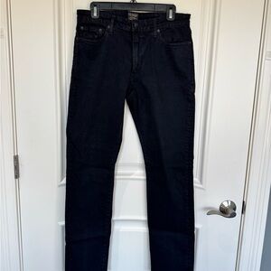 Men's Civilianaire Straight Fit Jeans in Deep Black